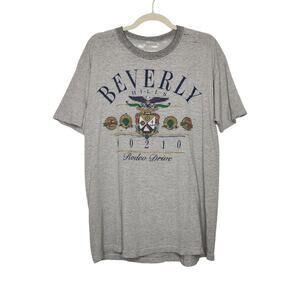 Vintage Beverly Hills 90210 Thin Worn Thrashed Distressed Stiped 90s VTG